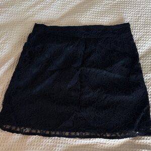 Elegant Black Lace Skirt
